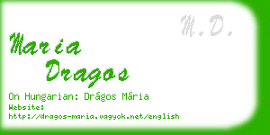 maria dragos business card