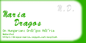 maria dragos business card